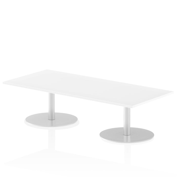 Italia Rectangular Poseur Table Bistro Tables Dynamic Office Solutions White 1800 475mm