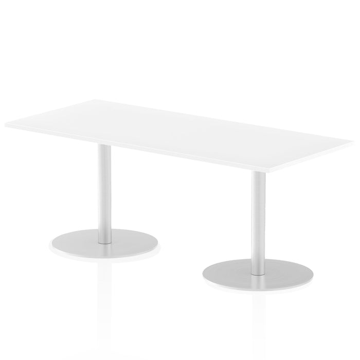 Italia Rectangular Poseur Table Bistro Tables Dynamic Office Solutions White 1800 725mm