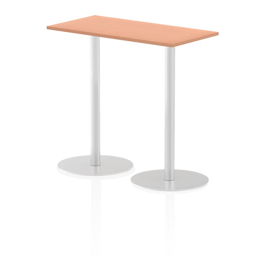 Italia Slimline Rectangular Poseur Table Bistro Tables Dynamic Office Solutions Beech 1200 1145mm
