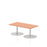Italia Slimline Rectangular Poseur Table Bistro Tables Dynamic Office Solutions Beech 1200 475mm