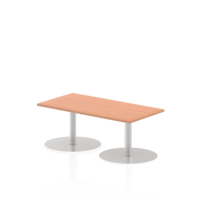Italia Slimline Rectangular Poseur Table Bistro Tables Dynamic Office Solutions Beech 1200 475mm
