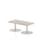 Italia Slimline Rectangular Poseur Table Bistro Tables Dynamic Office Solutions Grey Oak 1200 475mm