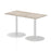 Italia Slimline Rectangular Poseur Table Bistro Tables Dynamic Office Solutions Grey Oak 1200 725mm