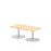 Italia Slimline Rectangular Poseur Table Bistro Tables Dynamic Office Solutions Maple 1200 475mm