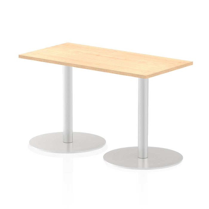 Italia Slimline Rectangular Poseur Table Bistro Tables Dynamic Office Solutions Maple 1200 725mm