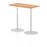 Italia Slimline Rectangular Poseur Table Bistro Tables Dynamic Office Solutions Oak 1200 1145mm