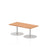 Italia Slimline Rectangular Poseur Table Bistro Tables Dynamic Office Solutions Oak 1200 475mm