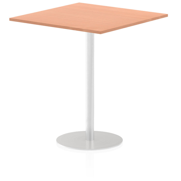 Italia Square Poseur Table Bistro Tables Dynamic Office Solutions Beech 1000 1145mm