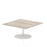 Italia Square Poseur Table Bistro Tables Dynamic Office Solutions Grey Oak 1000 475mm