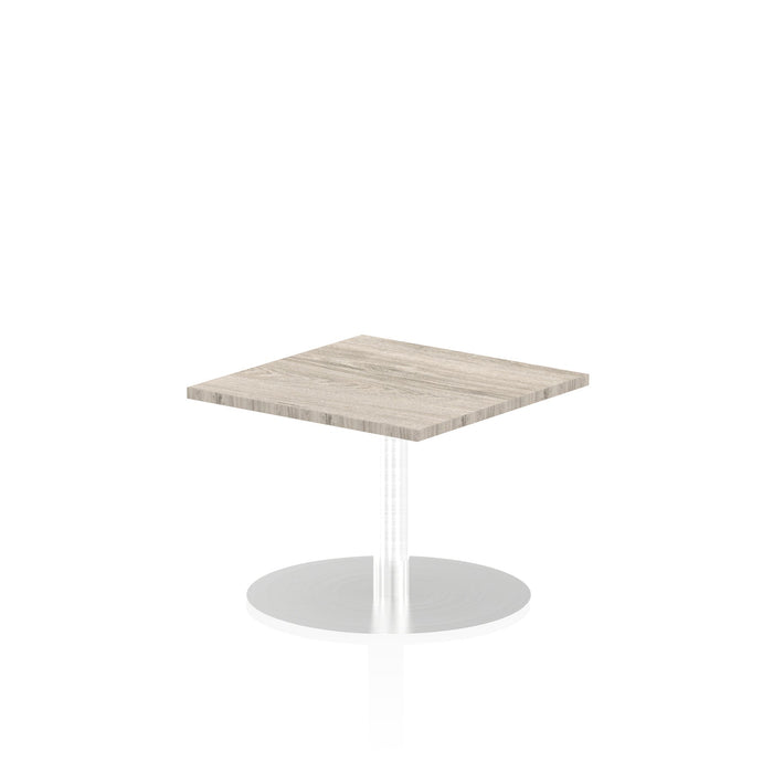 Italia Square Poseur Table Bistro Tables Dynamic Office Solutions Grey Oak 600 475mm
