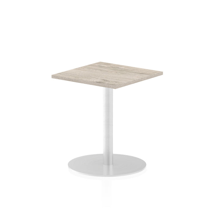 Italia Square Poseur Table Bistro Tables Dynamic Office Solutions Grey Oak 600 725mm