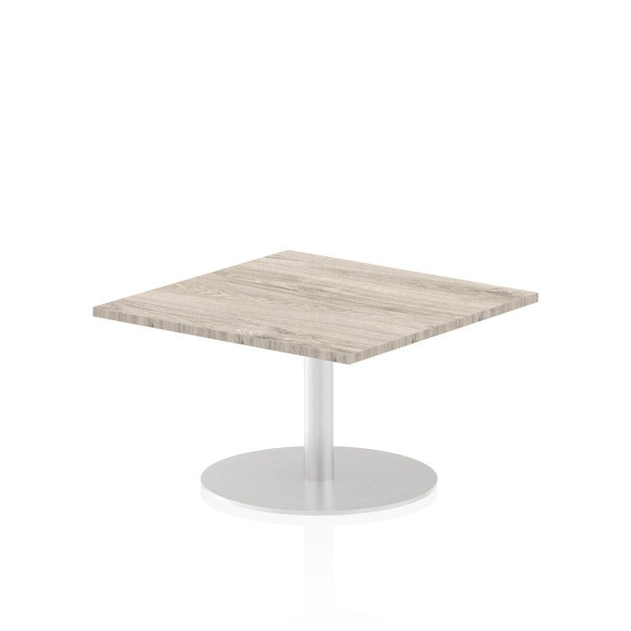 Italia Square Poseur Table Bistro Tables Dynamic Office Solutions Grey Oak 800 475mm