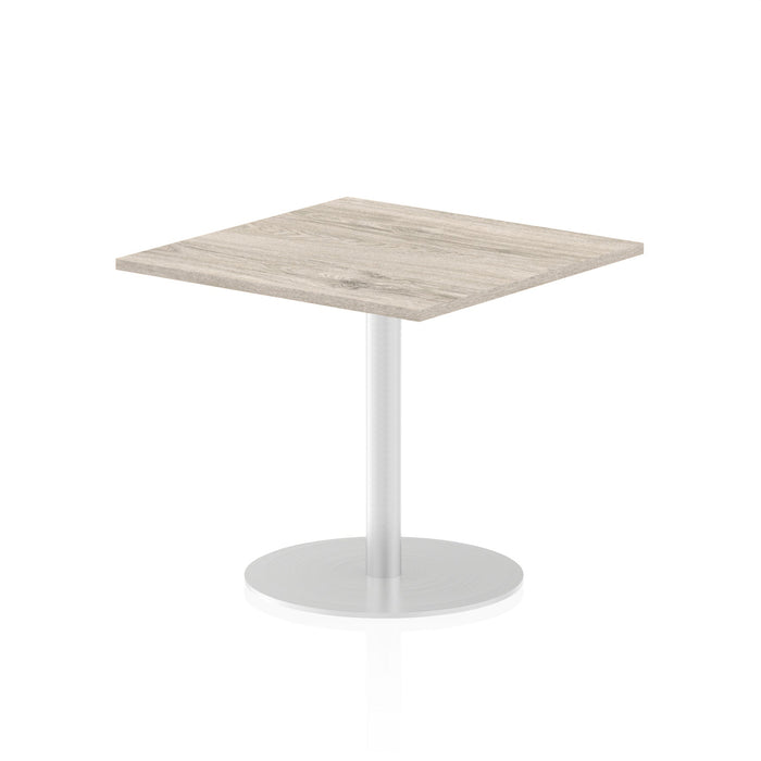 Italia Square Poseur Table Bistro Tables Dynamic Office Solutions Grey Oak 800 725mm