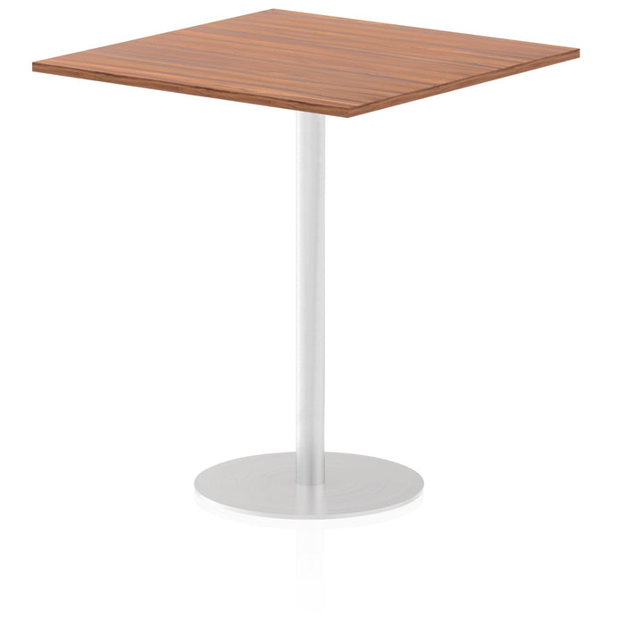 Italia Square Poseur Table Bistro Tables Dynamic Office Solutions Walnut 1000 1145mm