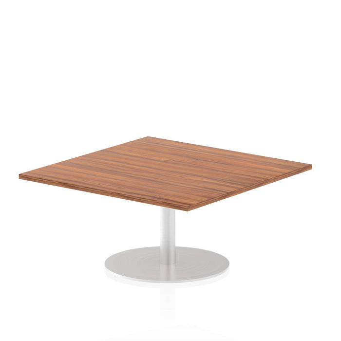 Italia Square Poseur Table Bistro Tables Dynamic Office Solutions Walnut 1000 475mm