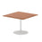 Italia Square Poseur Table Bistro Tables Dynamic Office Solutions Walnut 1000 725mm