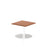 Italia Square Poseur Table Bistro Tables Dynamic Office Solutions Walnut 600 475mm
