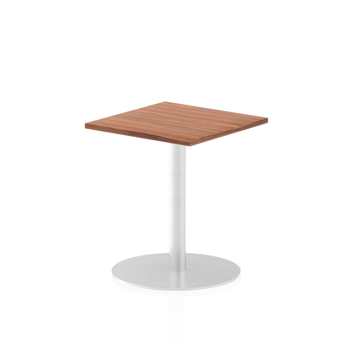 Italia Square Poseur Table Bistro Tables Dynamic Office Solutions Walnut 600 725mm