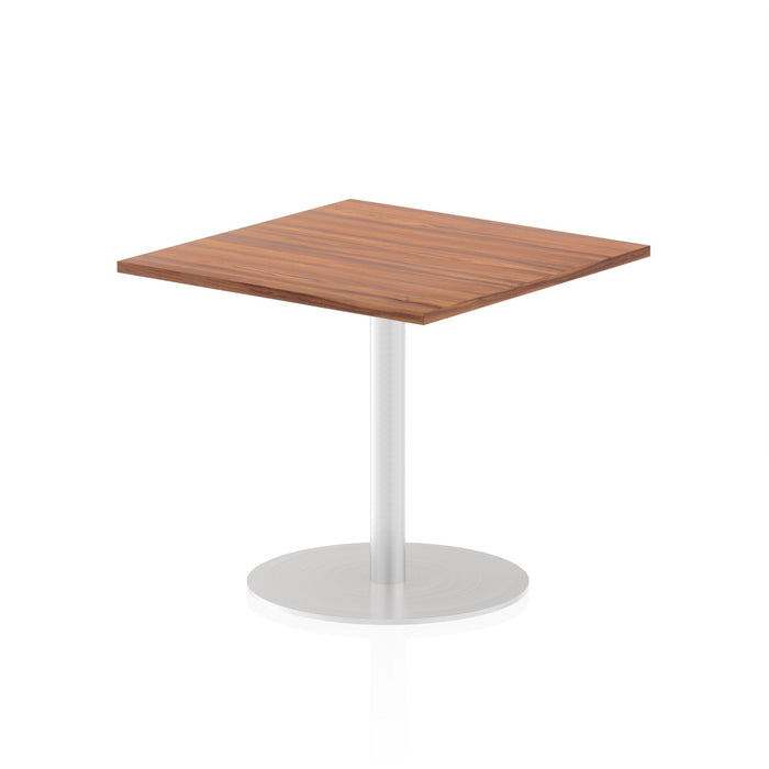 Italia Square Poseur Table Bistro Tables Dynamic Office Solutions Walnut 800 725mm