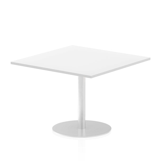 Italia Square Poseur Table Bistro Tables Dynamic Office Solutions White 1000 725mm