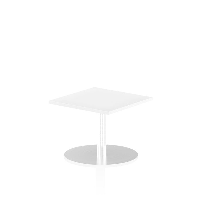 Italia Square Poseur Table Bistro Tables Dynamic Office Solutions White 600 475mm