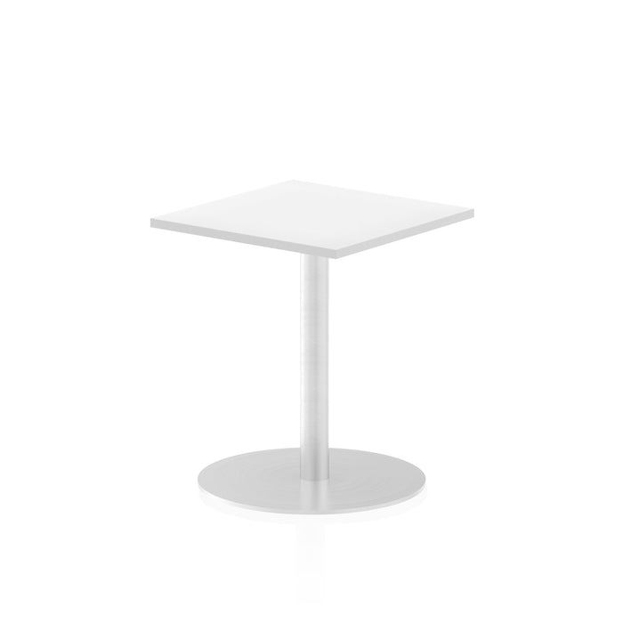 Italia Square Poseur Table Bistro Tables Dynamic Office Solutions White 600 725mm
