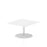 Italia Square Poseur Table Bistro Tables Dynamic Office Solutions White 800 475mm