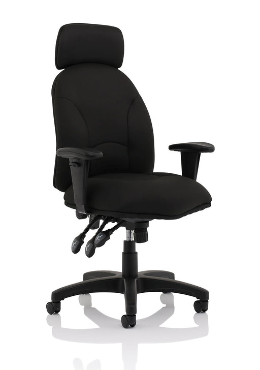 Jet Executive Chair Task and Operator Dynamic Office Solutions Black Fabric 
