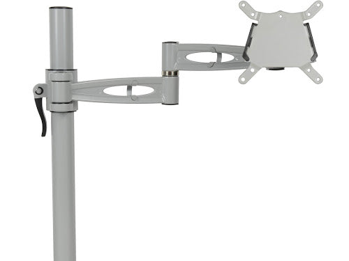 KARDO Single Pole Mounted Monitor Arm FURNITURE ACCESSORY Metalicon Silver 