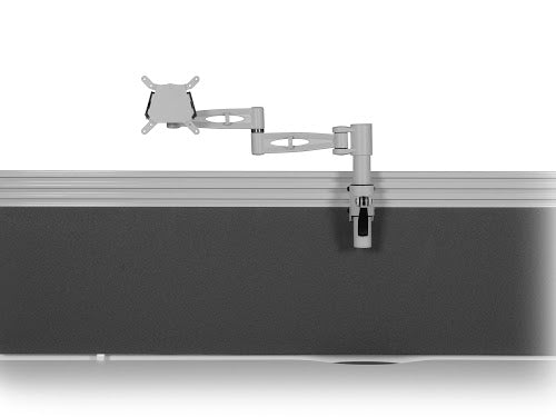 KARDO Single Tool Rail Mounted Monitor Arm FURNITURE ACCESSORY Metalicon Silver 