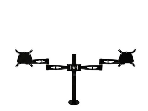 KARDO Twin Pole Mounted Monitor Arm FURNITURE ACCESSORY Metalicon Black 