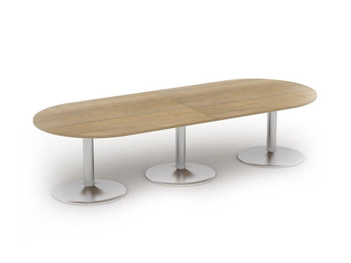 Kingston D End Boardroom Table With Tulip Base and Glass Upstand BOARDROOM Imperial 