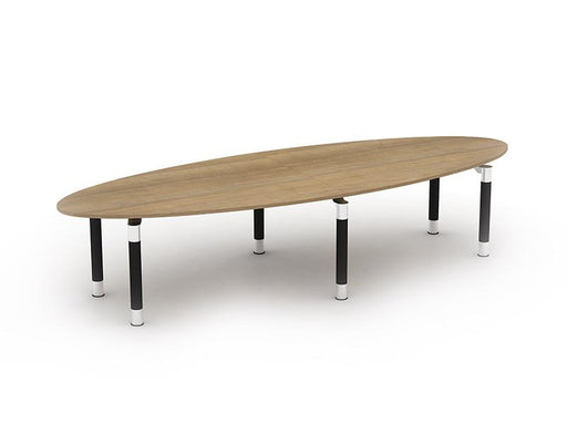 Kingston Elliptical Boardroom Table With Metal Legs BOARDROOM Imperial 