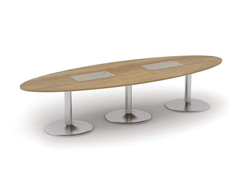 Kingston Elliptical Boardroom Table With Tuilp Legs BOARDROOM Imperial 