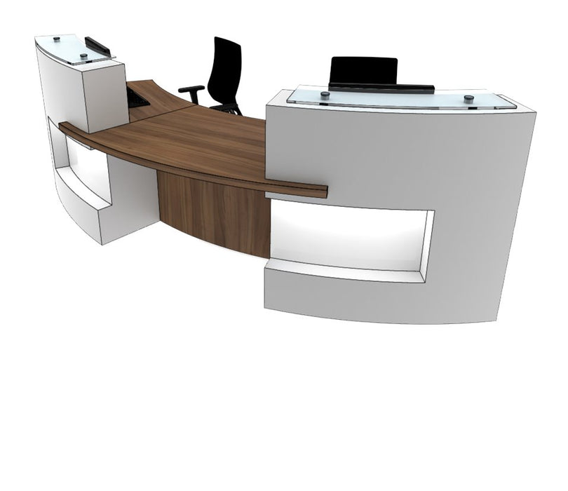 Large Curved Classic Reception Desk Reception Desks Clarke Rendall 