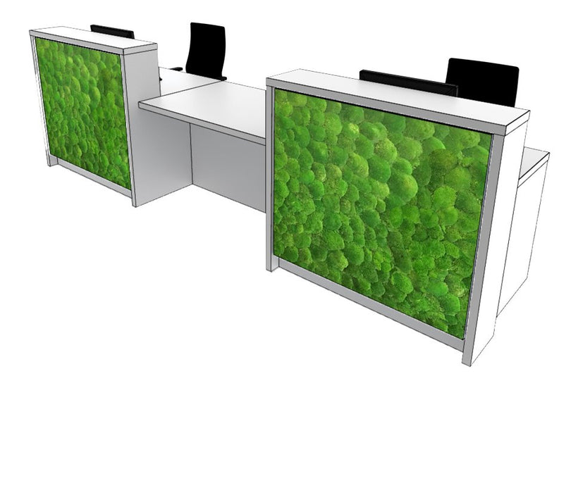 Large Moss Reception Desk Reception Desks Clarke Rendall 