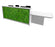 Large Moss Reception Desk Reception Desks Clarke Rendall Left Hand H1150 x W3600 x D820mm W1001 Solid Premium White 