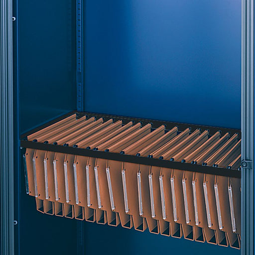 Lateral filing frame for Bisley systems storage cupboards and tambours - black Steel Storage Dams 