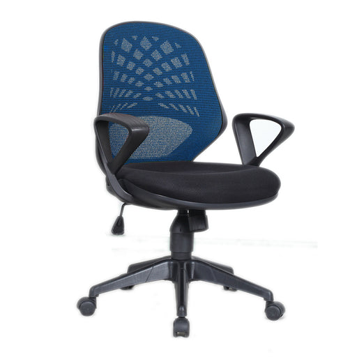 Lattice Mesh Office Chair TASK Nautilus Designs Blue 