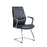 Limoges executive visitors chair - black leather faced Seating Dams 
