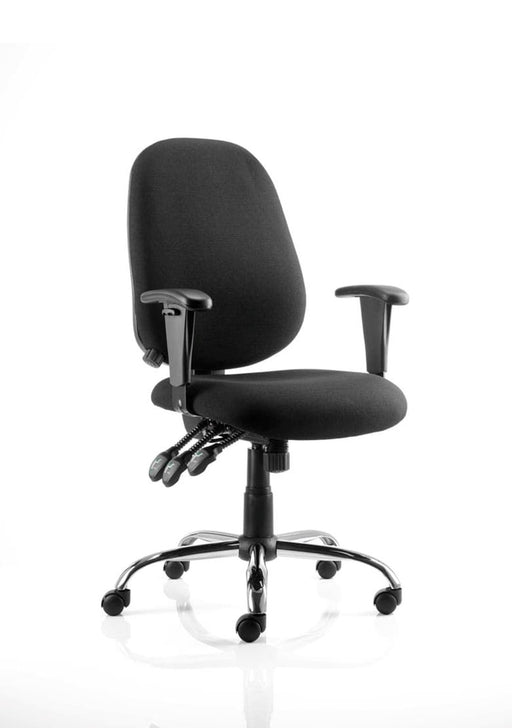 Lisbon Operator Chair Task and Operator Dynamic Office Solutions Black Fabric 
