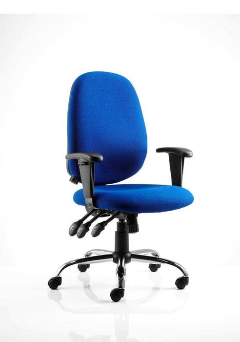 Lisbon Operator Chair Task and Operator Dynamic Office Solutions Blue Fabric 