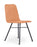 Lolli Upholstered Side Chair meeting Workstories Pastel Orange CSE25 