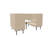Longo 4 Person Meeting Booth Meeting Booth Actiu Black Beige 
