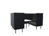 Longo 4 Person Meeting Booth Meeting Booth Actiu Black Black 