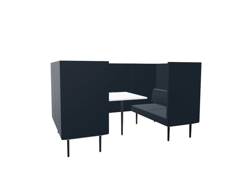 Longo 4 Person Meeting Booth Meeting Booth Actiu Black Dark Blue 