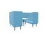 Longo 4 Person Meeting Booth Meeting Booth Actiu Black Light Blue 