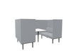 Longo 4 Person Meeting Booth Meeting Booth Actiu Black Light Grey 