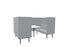 Longo 4 Person Meeting Booth Meeting Booth Actiu Black Light Grey 