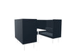 Longo 4 Person Meeting Booth Meeting Booth Actiu White Dark Blue 